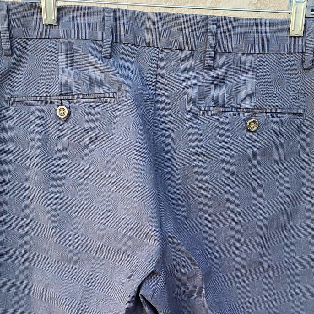 NW Dockers Iron Free Khaki Plaid Classic Fit Pants Sz 33x32